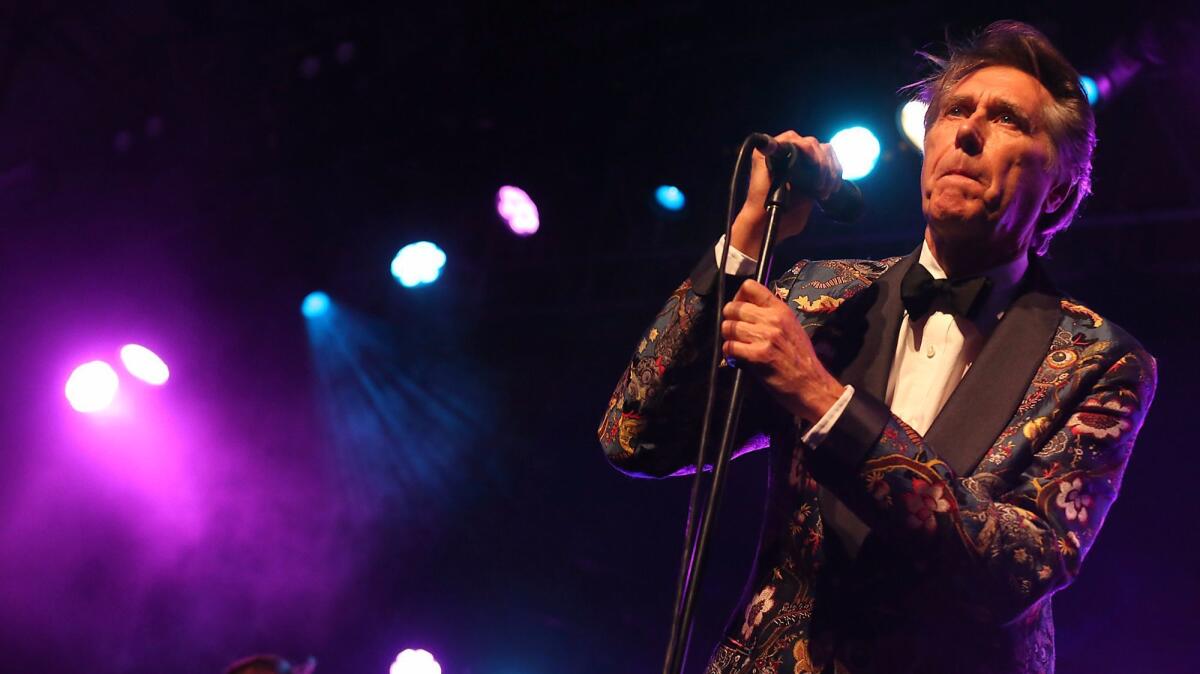 Bryan Ferry onstage at the Coachella Valley Music and Arts Festival in 2014.