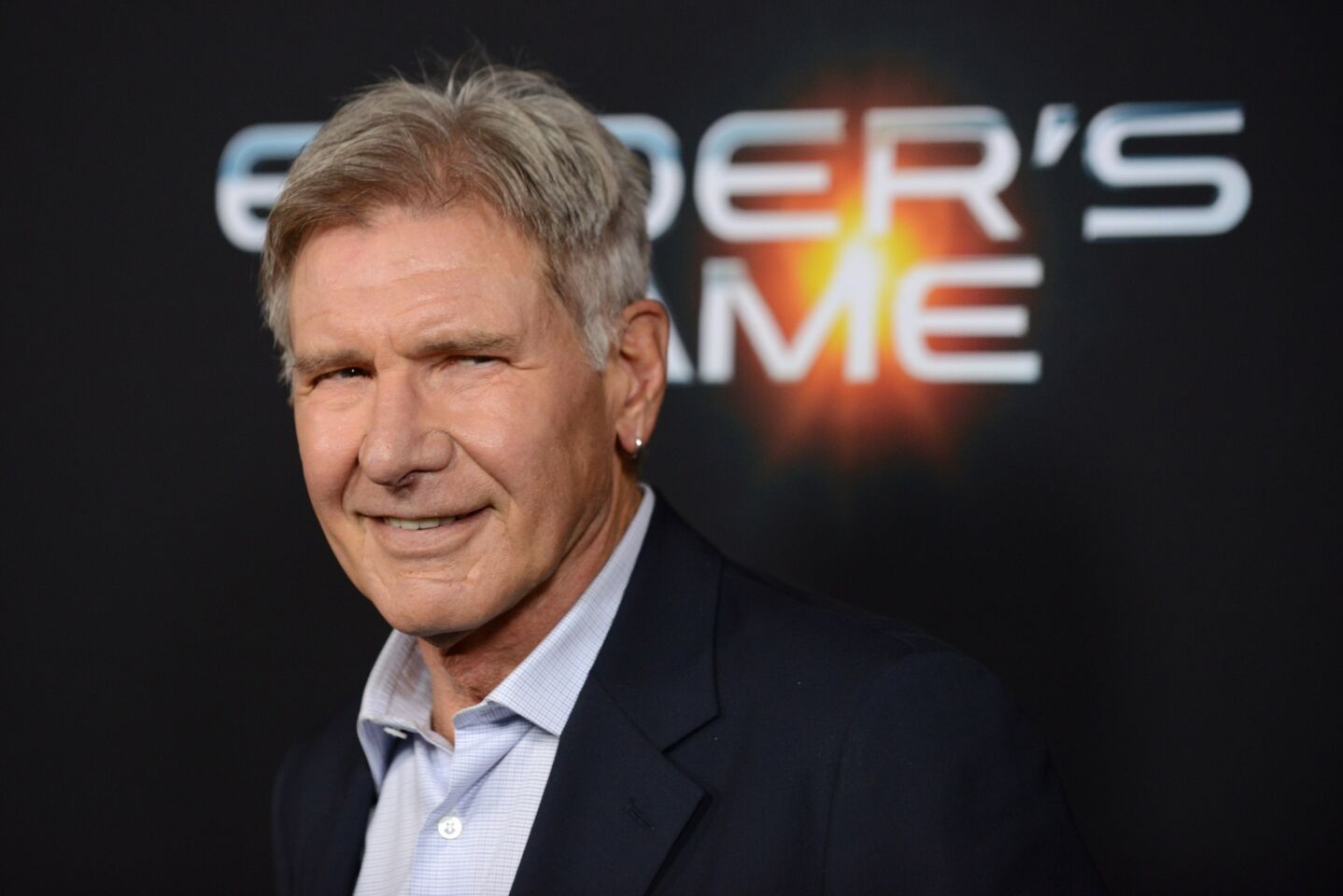 Harrison Ford arrives at the L.A. premiere of "Ender's Game."