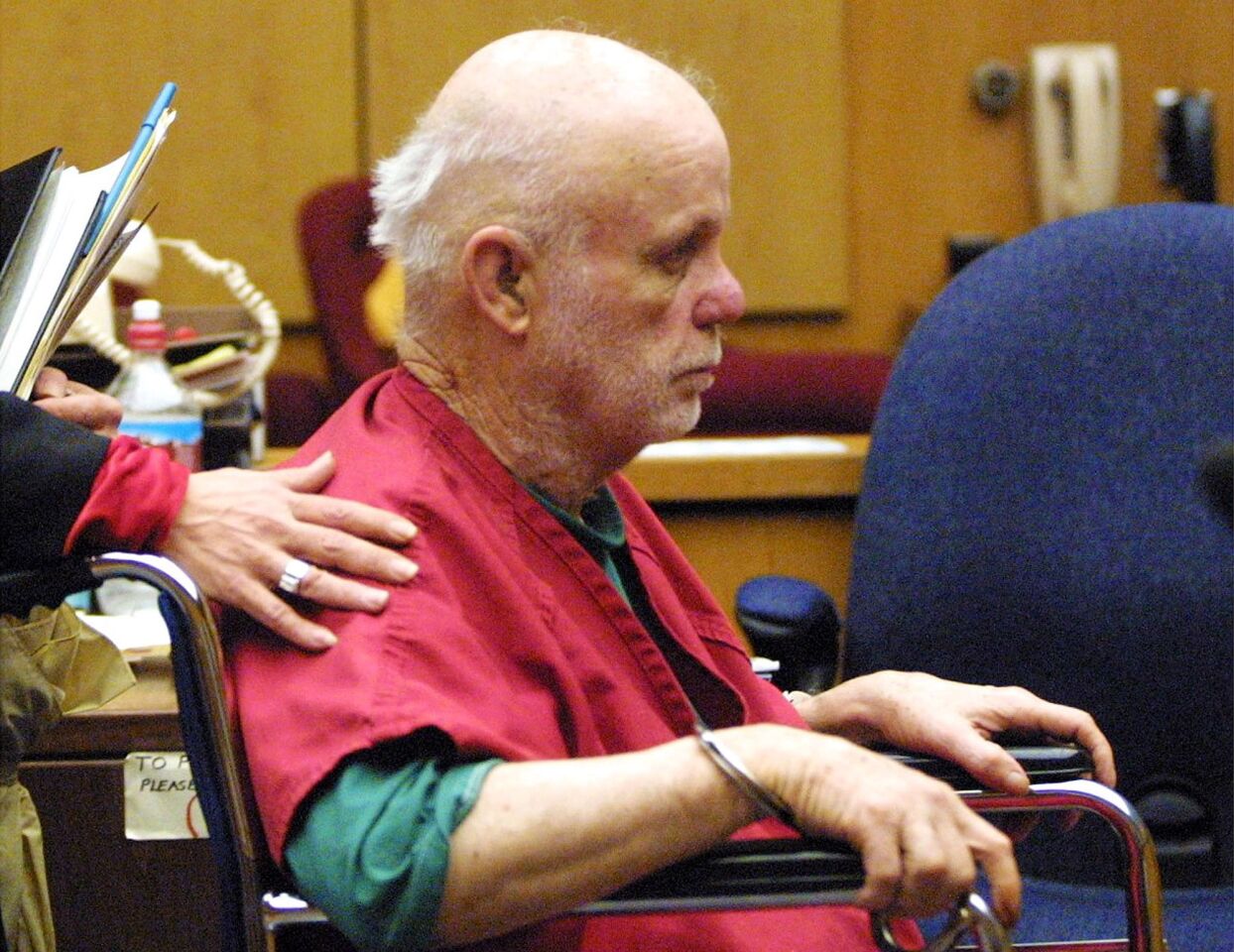 Convicted kidnapper Kenneth Eugene Parnell during a court appearance in Oakland in 2003. Parnell was convicted in the kidnappings of Steven Stayner in 1972 and Timothy White in 1980.