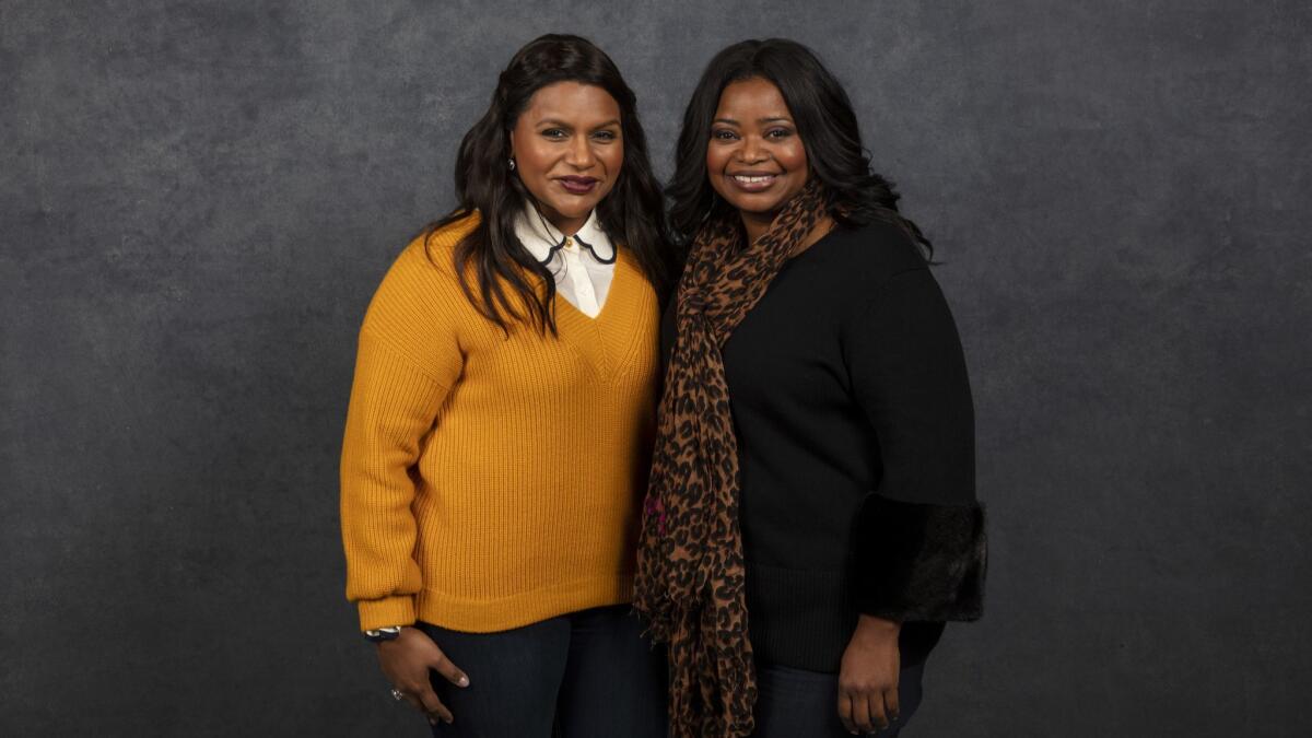 Mindy Kaling, from the film "Late Night," and Octavia Spencer, from the film "Luce."