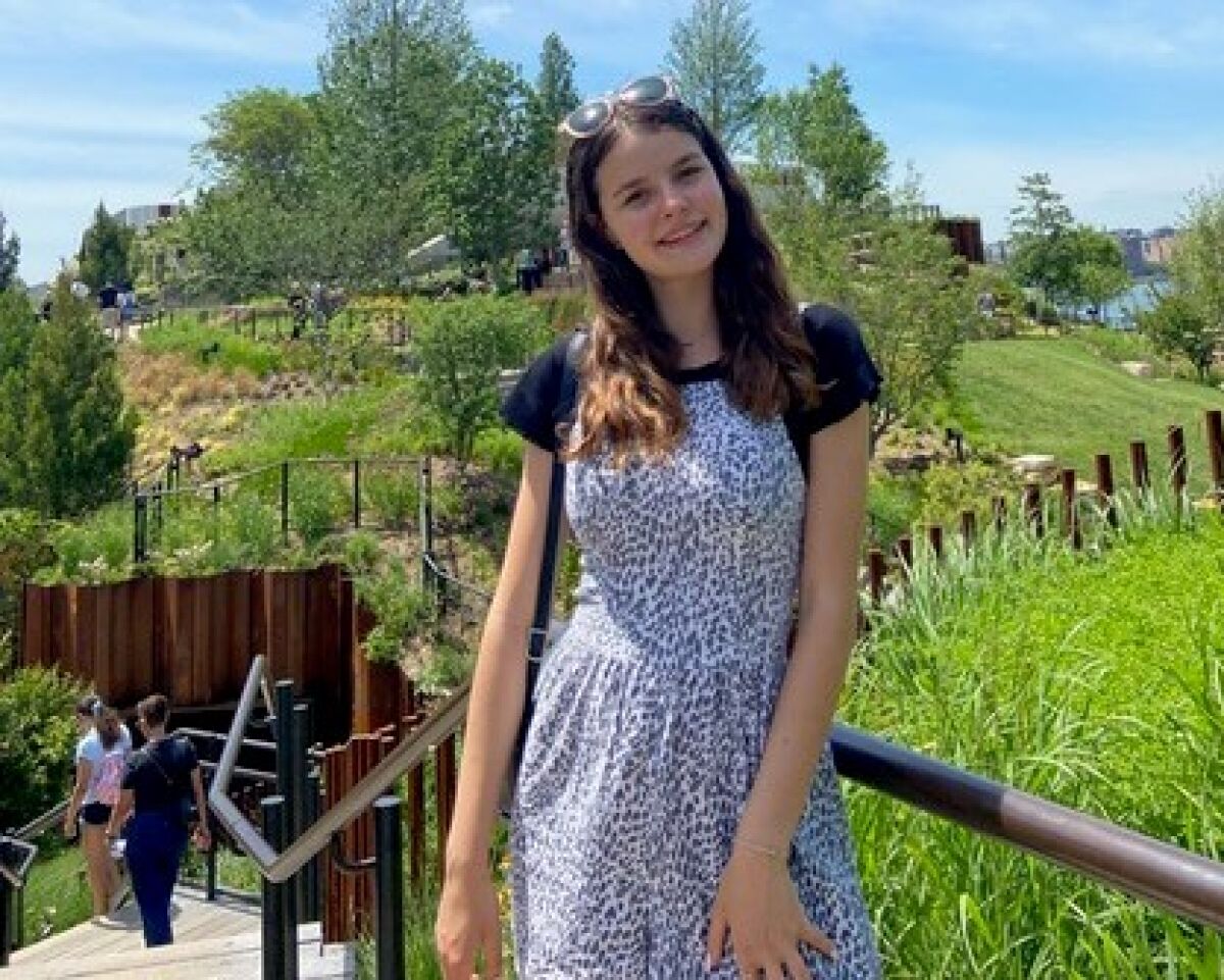 La Jolla High School student Nina Bonaventure has taken on several projects to raise awareness of teen mental health.