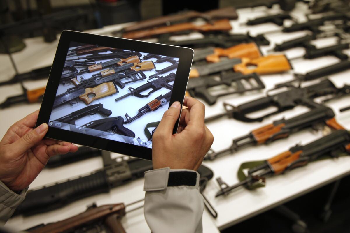 More than 2,000 firearms were collected during a December gun buyback.