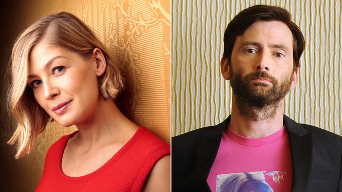 Rosamund Pike and David Tennant star in "What We Did on Our Holiday."