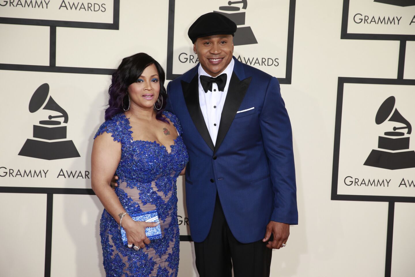 Grammy host LL Cool J and wife Simone Smith