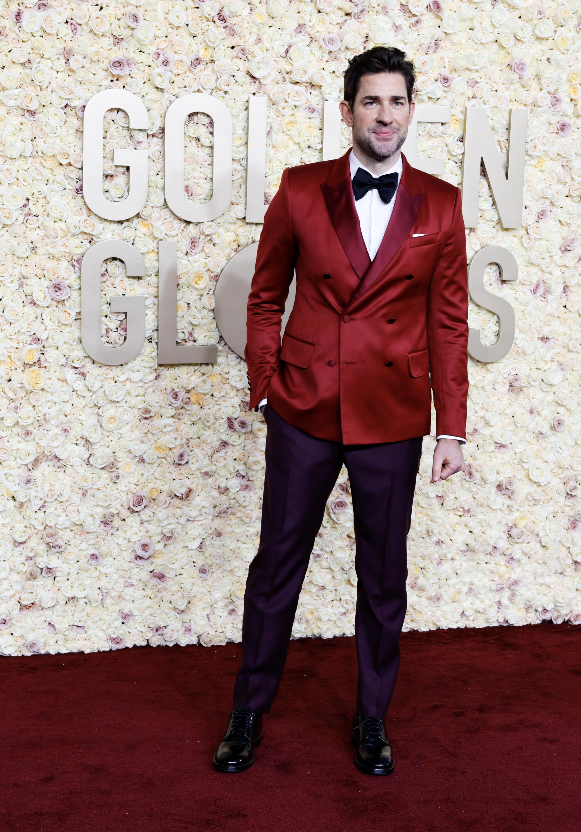 John Krasinski on the red carpet of the 81st Annual Golden Globe Awards held at the Beverly Hilton Hotel on January 7, 2024.