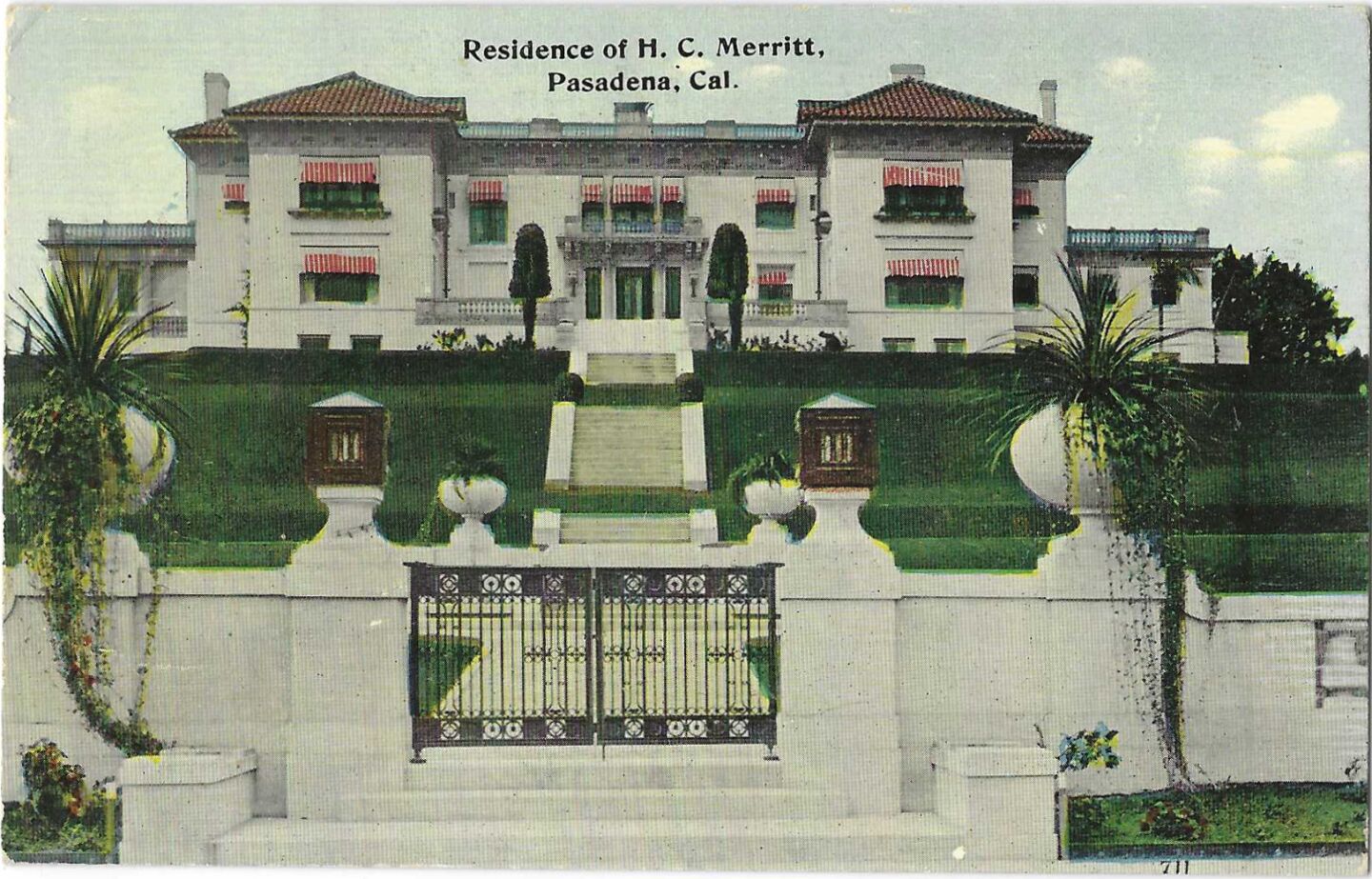 Residence of H.C. Merritt, Pasadena, Cal.