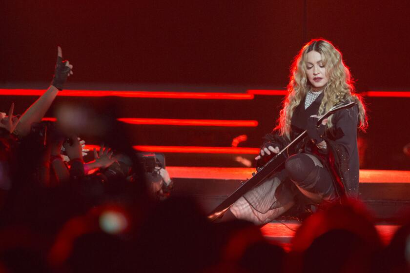 Madonna, durante uno de los conciertos de su gira Rebel Heart Tour.
