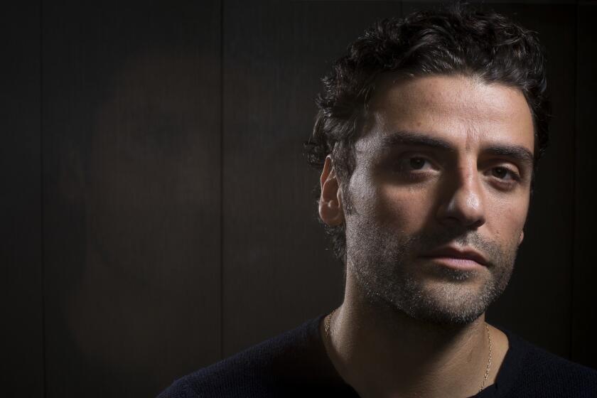 NEW YORK -- AUGUST 17, 2018: Actor Oscar Isaac stands for a portrait on August 17, 2018 in New York City. Isaac stars in drama "Operation Finale," about the search for Adolf Eichmann, opening Aug 29. (Michael Nagle / For The Times)