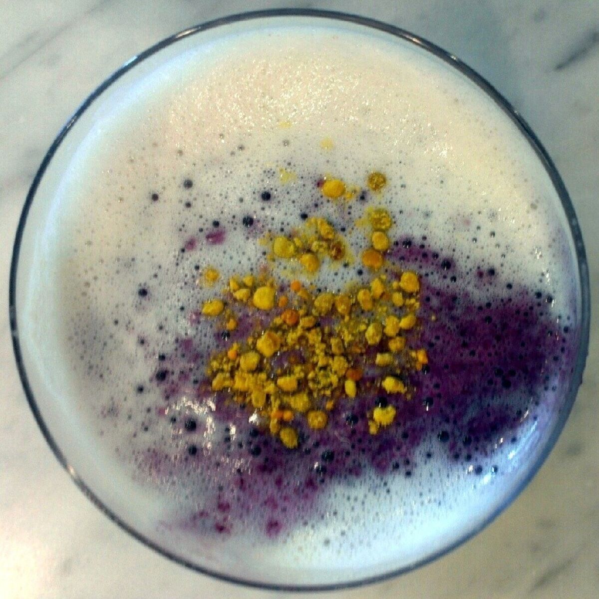 Make your own almond milk and a blueberry-bee-pollen smoothie.