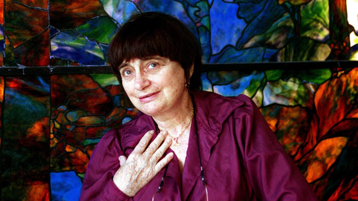 Filmmaker Agnès Varda, photographed in 2002, will appear Oct. 12 at the Egyptian Theatre for double feature of her films.