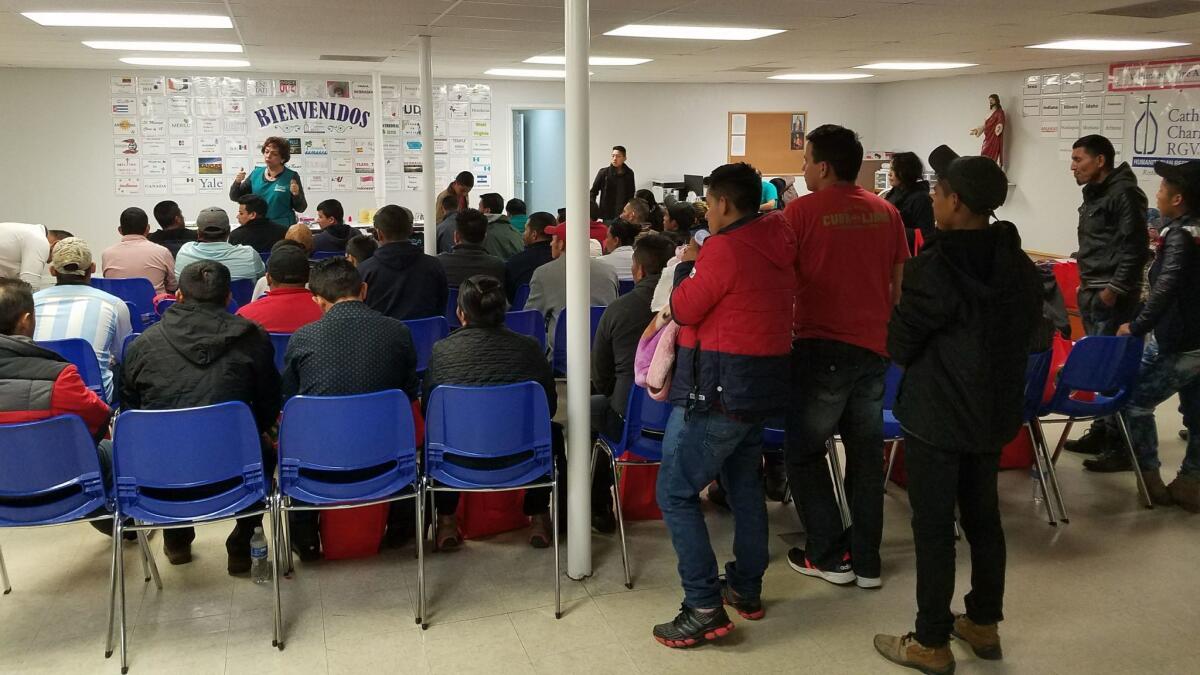 About 100 families from Guatemala, Honduras and El Salvador were released with notices to appear in immigration court last month in McAllen, Texas, while parents in El Paso were separated from their children and detained.