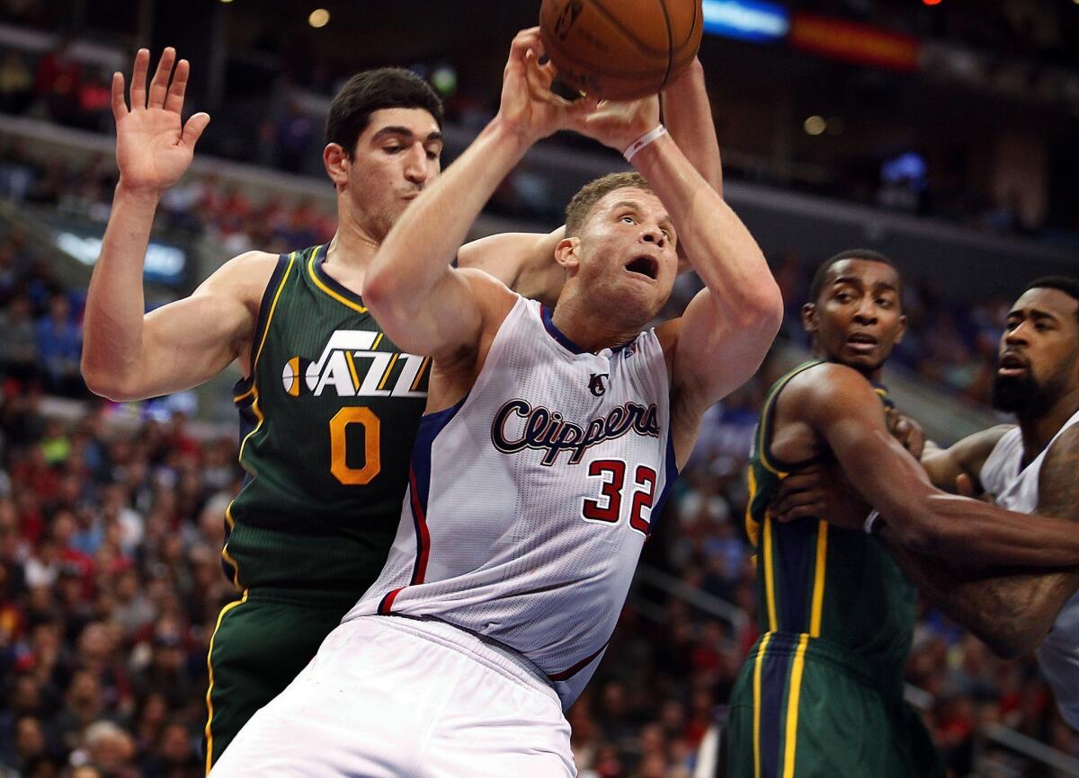 Blake Griffin (32) finished with 40 points as the Clippers defeated the Utah Jazz, 98-90, on Saturday at Staples Center.