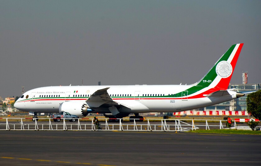 México no rifará el avión presidencial; sólo su valor - Los Angeles Times