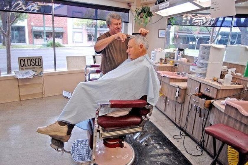 Escondido After 61 Years Arcade Barber Shop Closes Its