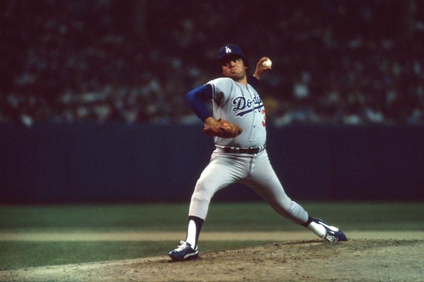 Baseball: All Star Game: Los Angeles Dodgers Fernando Valenzuela (34) in action, pitching during game at Cleveland Municipal Stadium. Cleveland, OH 8/9/1981 CREDIT: Walter Iooss Jr. (Photo by Walter Iooss Jr. /Sports Illustrated via Getty Images) (Set Number: X25921 TK1 )