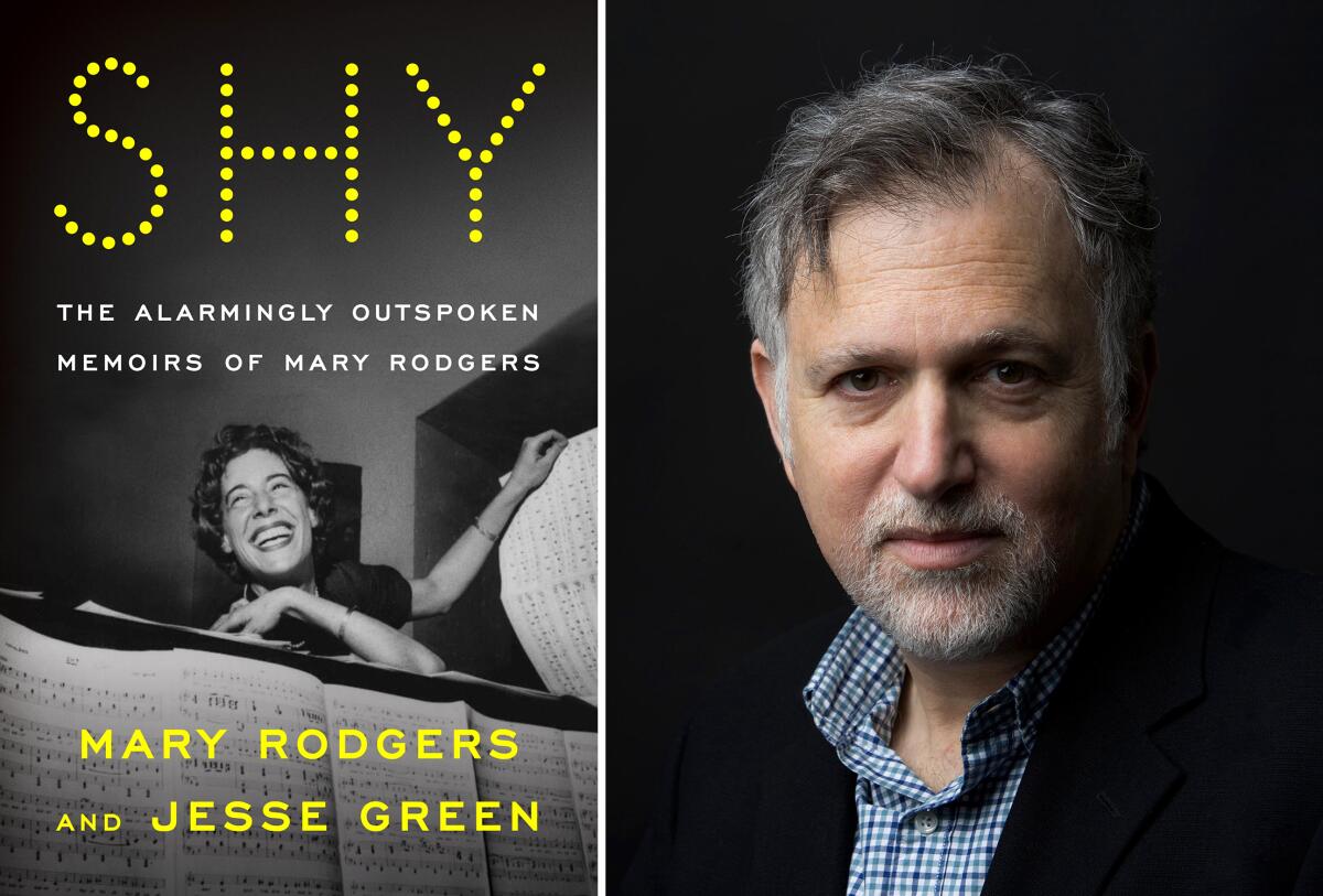 Jesse Green, right, is the co-author of "Shy: The Alarmingly Outspoken Memoirs of Mary Rodgers."