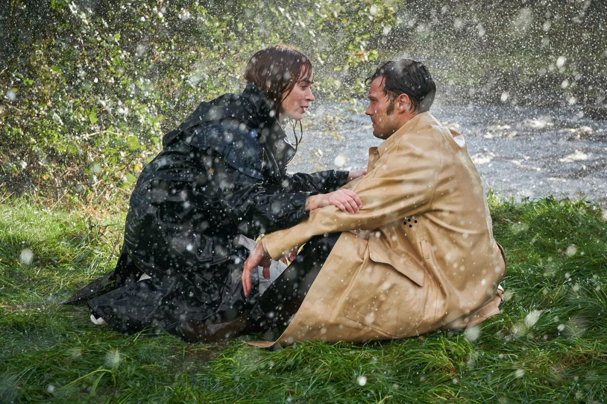 Emily Blunt and Jamie Dornan in the movie "Wild Mountain Thyme."