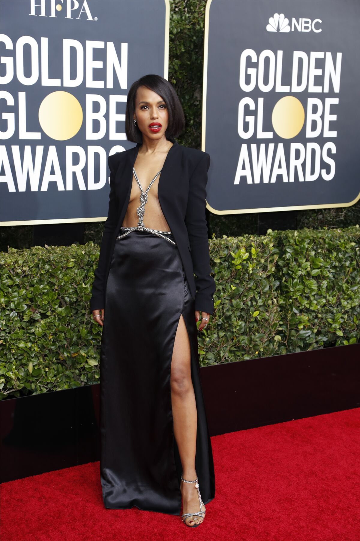 Kerry Washington arriving at the 77th Golden Globe Awards at the Beverly Hilton on Jan. 5, 2020. 