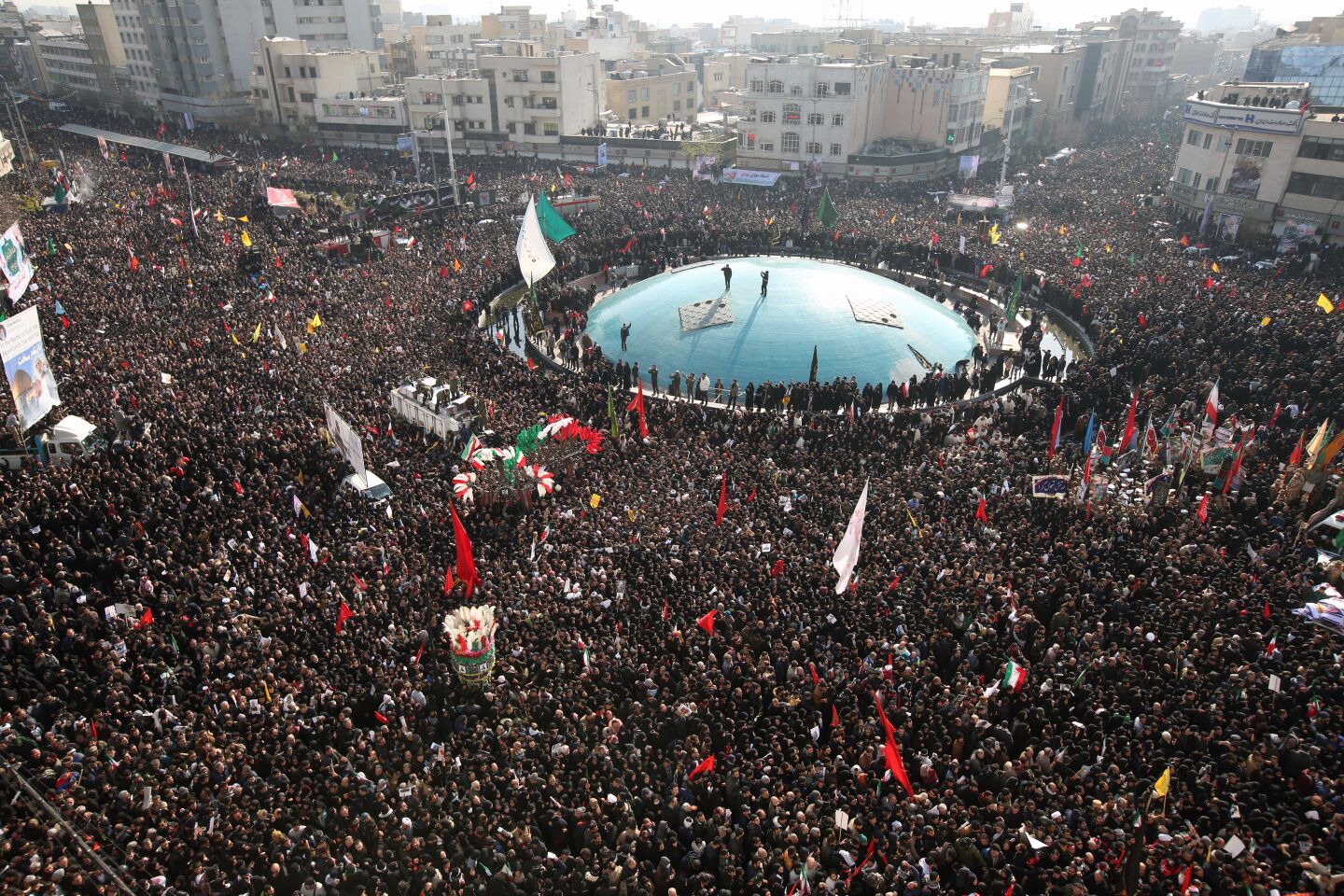 Police estimated the funeral turnout in Tehran to be in the millions.