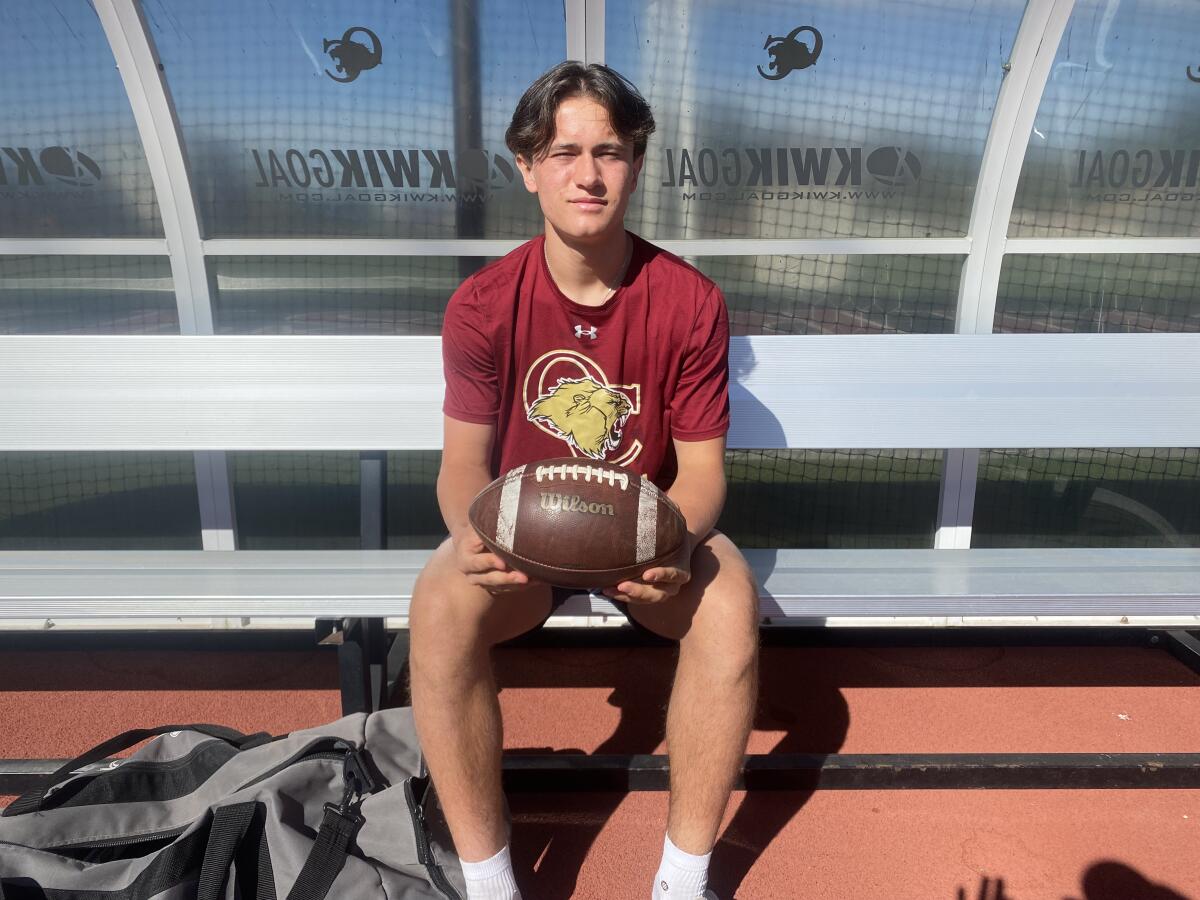 Aidan Flintoft of Oaks Christian High is the latest family member to have success as a punter.
