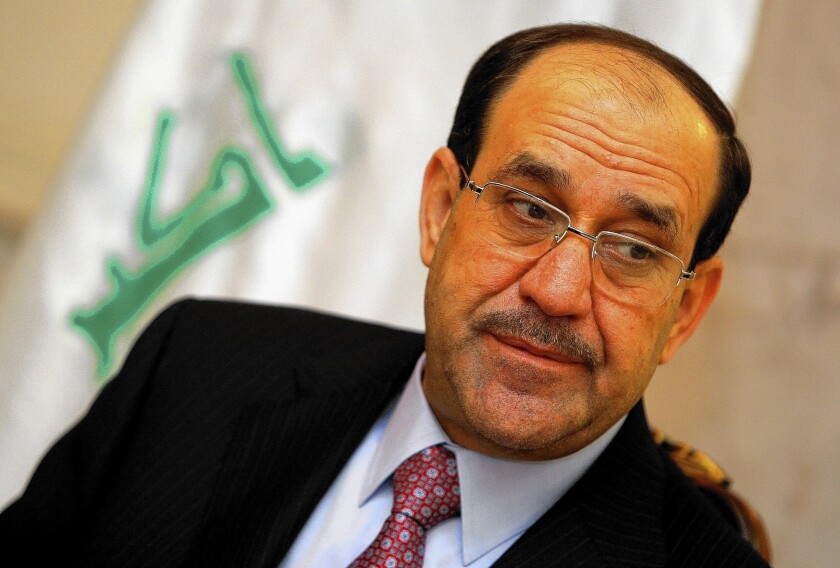 Then-Prime Minister Nouri Maliki in Baghdad in 2011.