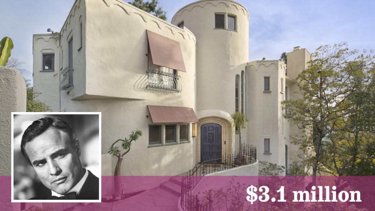 The former Marlon Brando haunt in Hollywood Hills West has sold for $3.1 million.