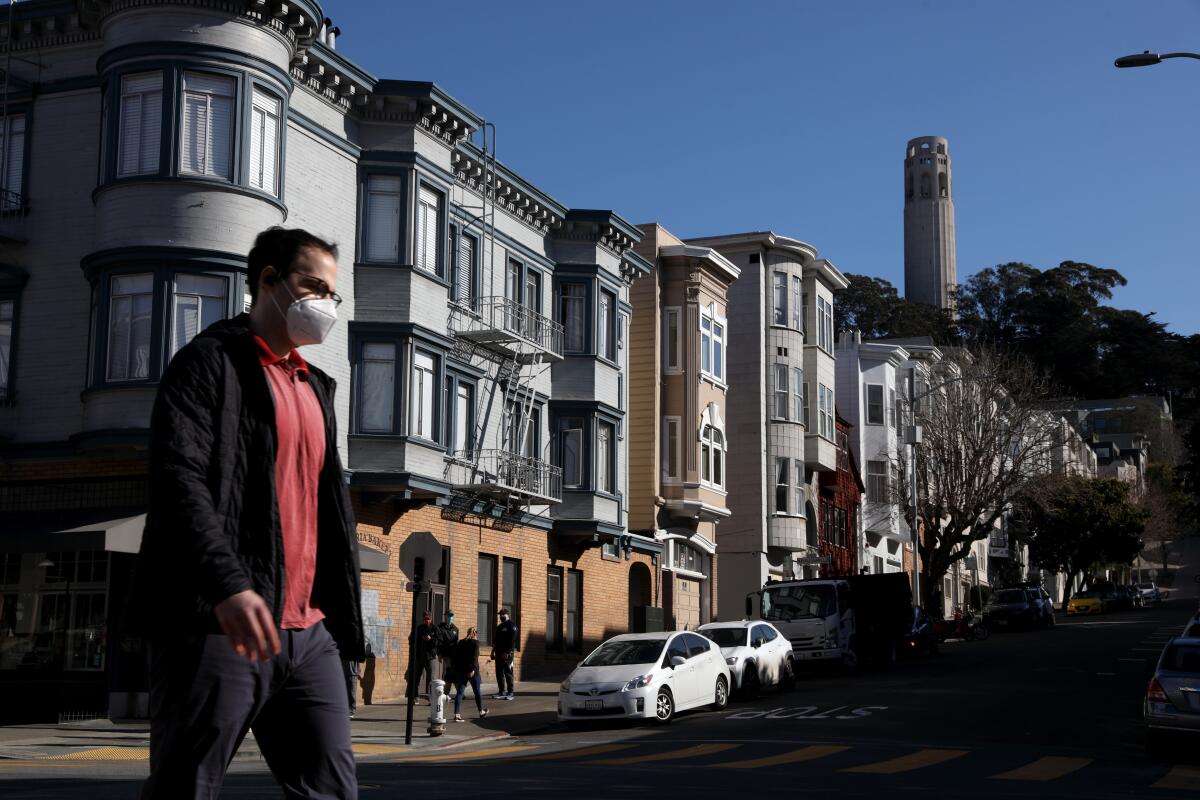 San Francisco, with Coit Tower in the background