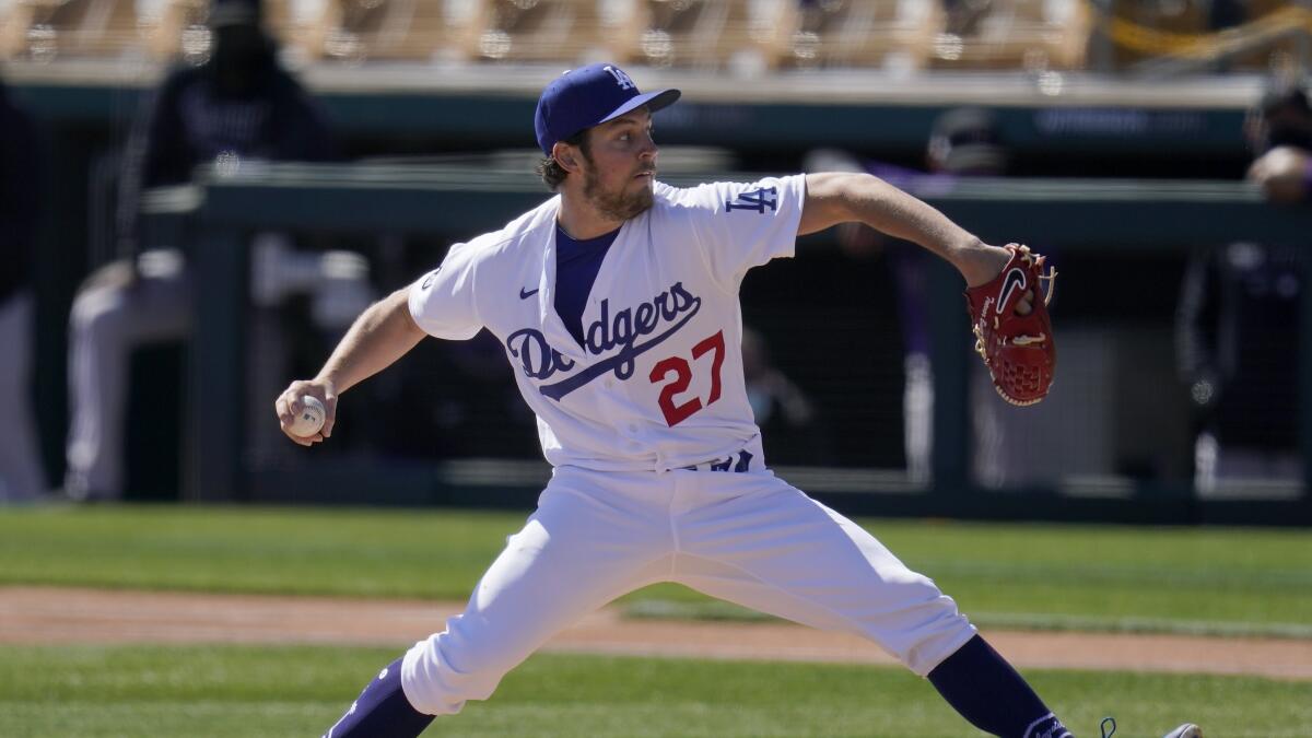 Dodgers news: Trevor Bauer's uniform, rotation order, Brusdar