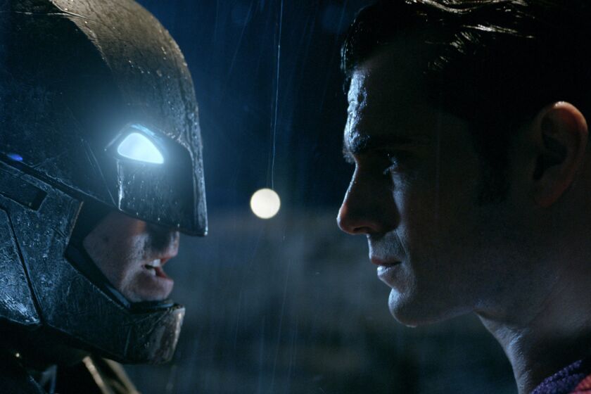 Ben Affleck, left, and Henry Cavill in "Batman v Superman: Dawn of Justice."