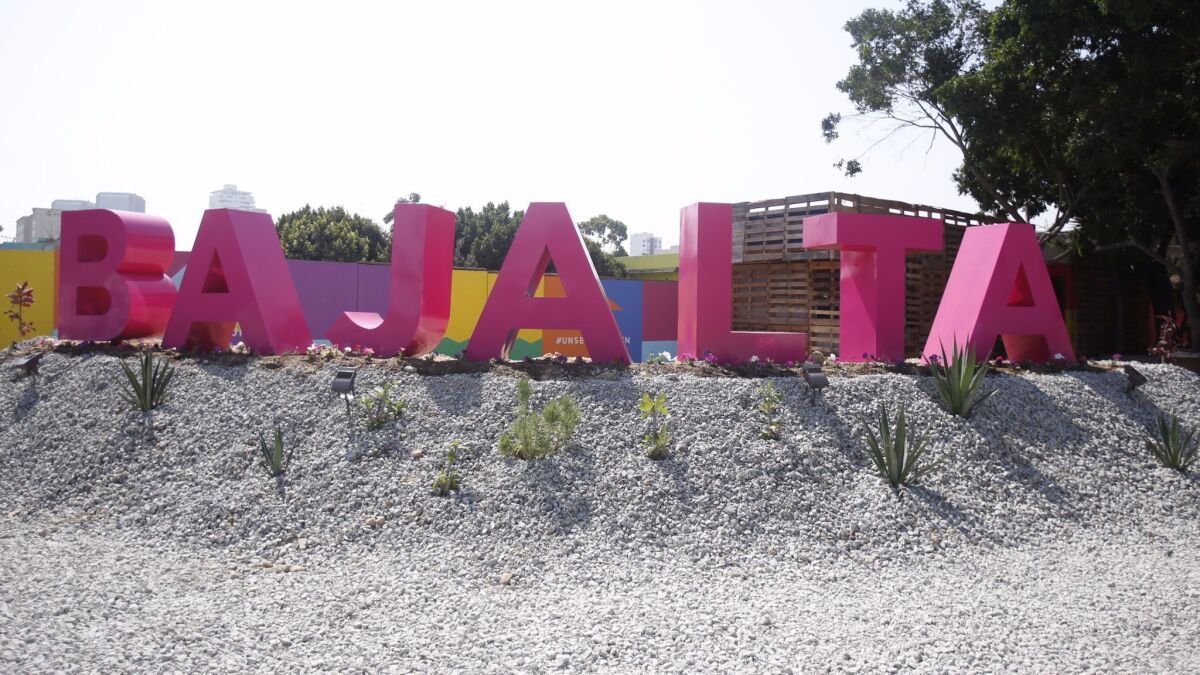 Bajalta has opened a leasing office and sign near the site of the proposed project.