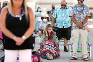 TEMECULA-CA-JULY 26, 2020: Worshippers gather in the parking lot for church service at Calvary Chapel of Temecula on Sunday, July 26, 2020. (Christina House / Los Angeles Times)