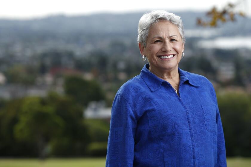 Dr. Jen Campbell, San Diego City Councilwoman for District 2 at Kate Sessions Parkin Pacific Beach on Dec. 4, 2018. (Photo by K.C. Alfred/San Diego Union-Tribune)