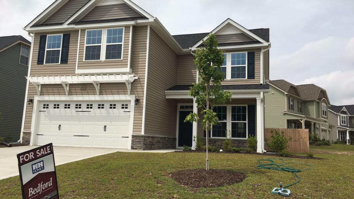 A new home for sale last month in Raeford, N.C.