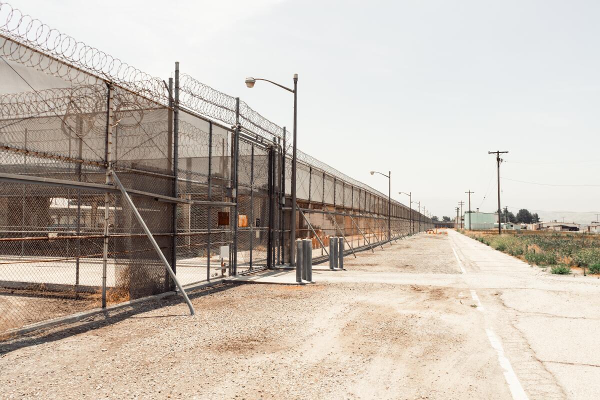 A view from the outside of Youth Training School, a former youth prison in Chino.