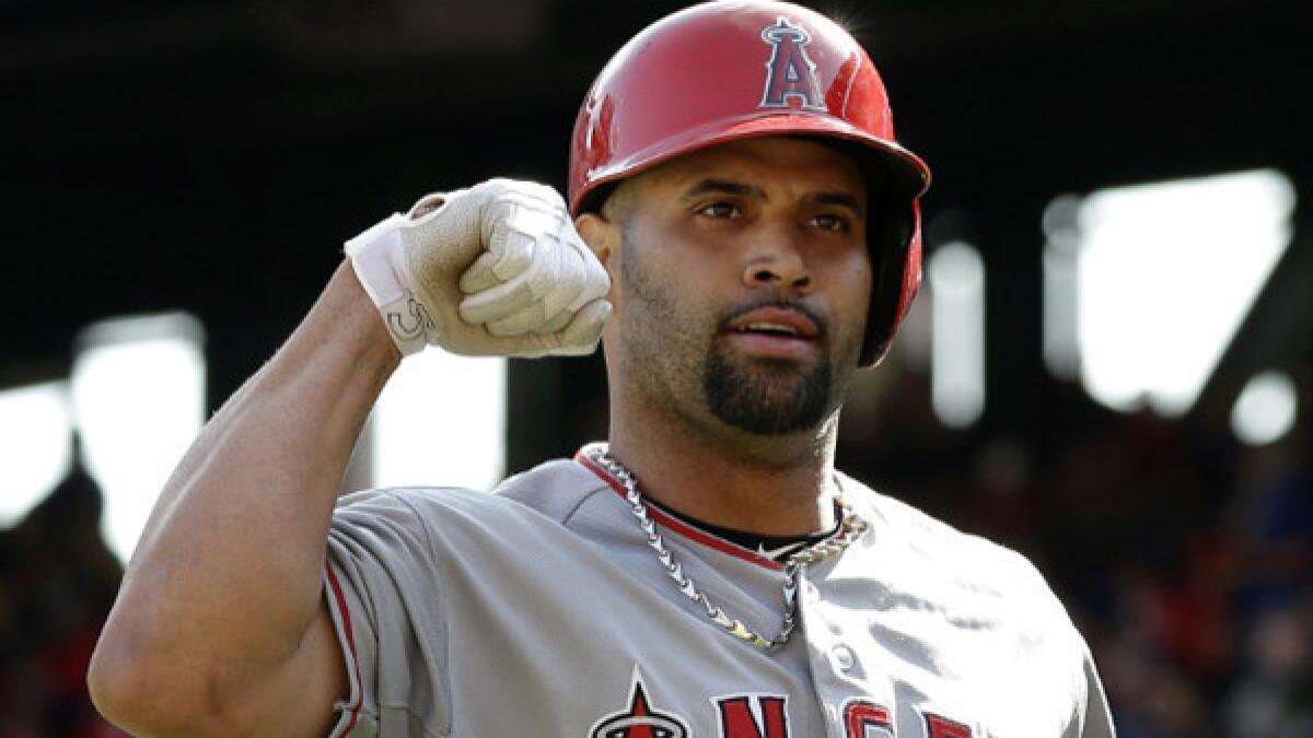 Albert Pujols intends to honor 10-year Angels services contract - Los  Angeles Times