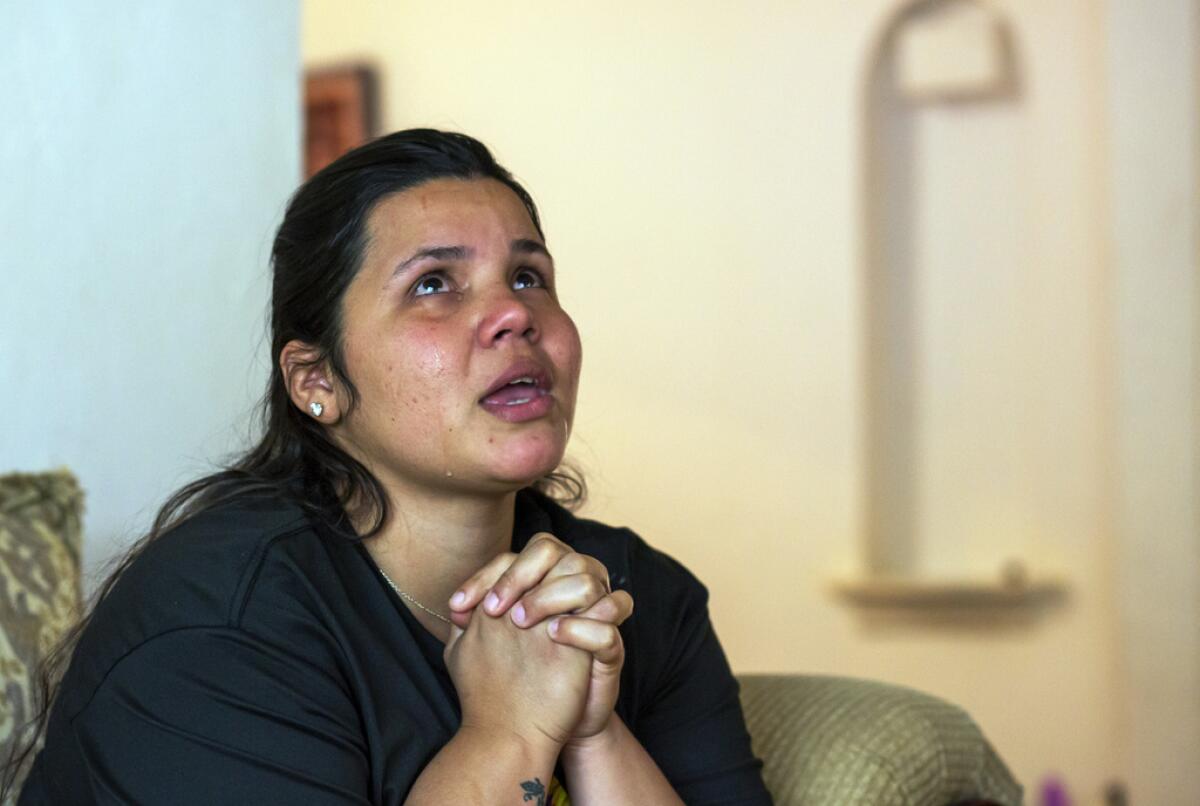 La solicitante de asilo venezolana Oriana Marcano 