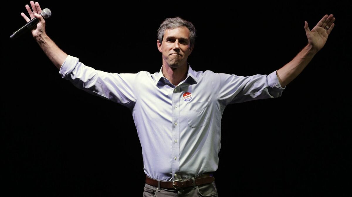 El Paso Rep. Beto O'Rourke lost his November bid for U.S. Senate but finished close enough to excite many Democrats about the prospect of a 2020 presidential run.