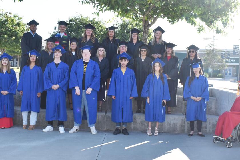 Most of the graduates who participated in Poway Unified School District’s summer graduation commencement ceremony on Aug. 3 at Del Norte High School.
