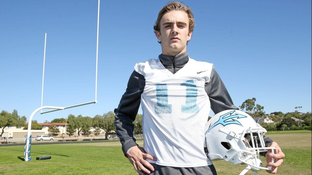 Bradley Schlom has 60 receptions for 1,036 yards and eight touchdowns for Corona del Mar High this season.