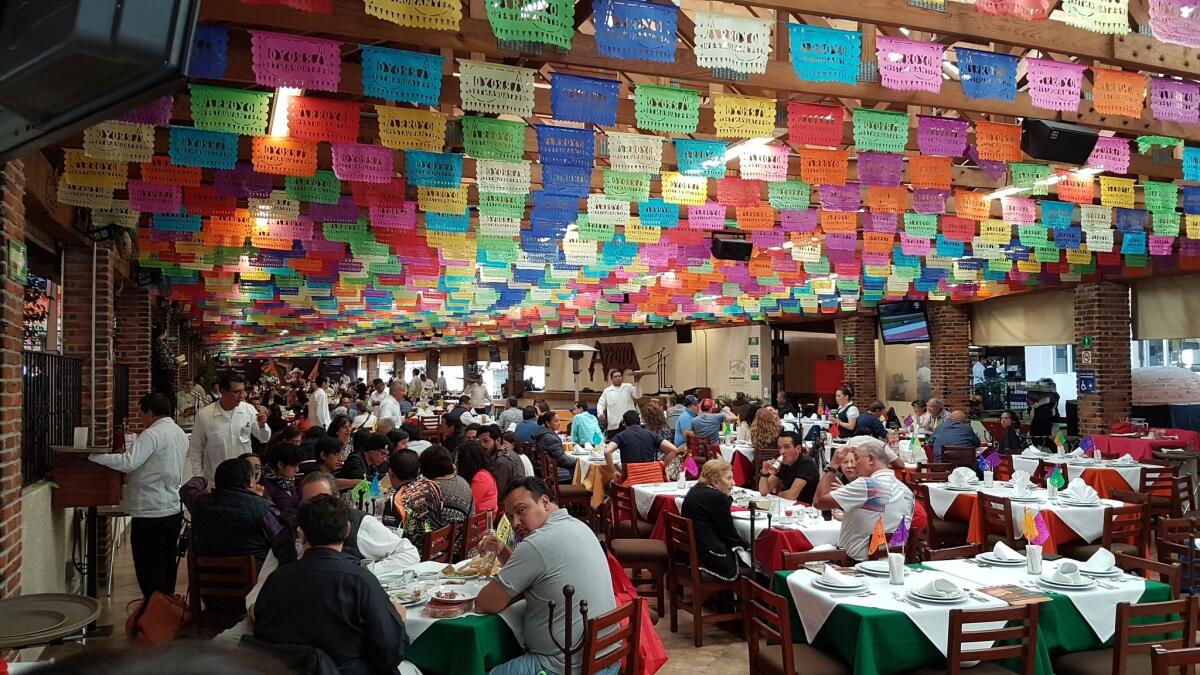 Arroyo Restaurant in Mexico City features seating for 2,200 patrons and parking for 600 cars. Its army of cooks makes up to 15,000 tortillas a day.