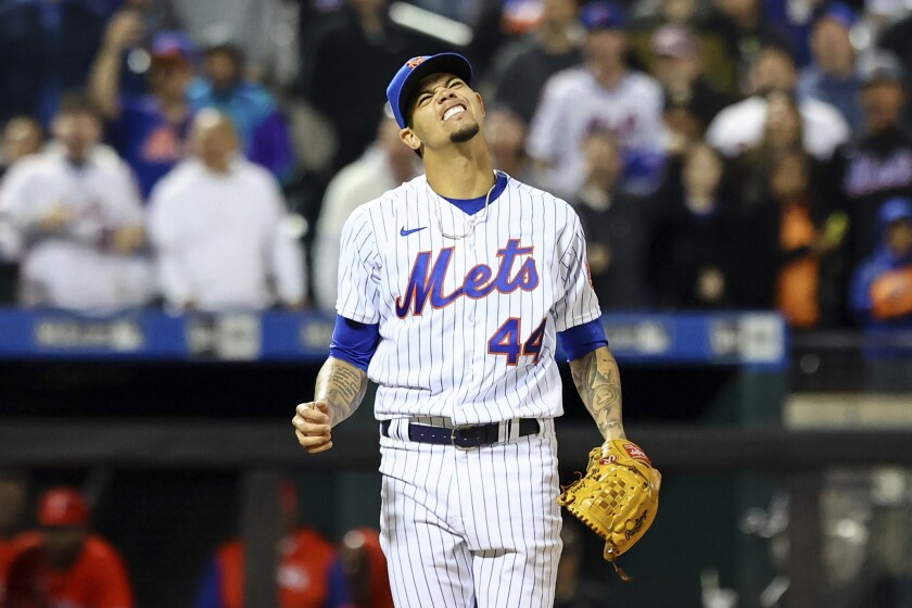 El cubano Yoan López, de los Mets de Nueva York,