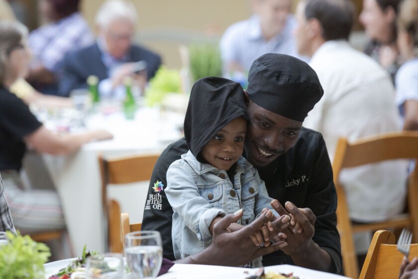 Ricky Porter and his daughter