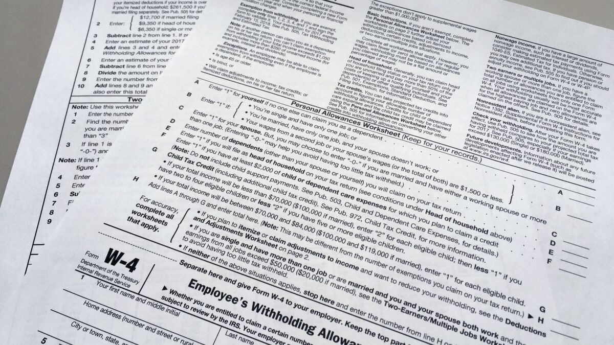 The IRS is expected to release an update to its W-4 form that will reflect changes made in the 2017 tax cut law.