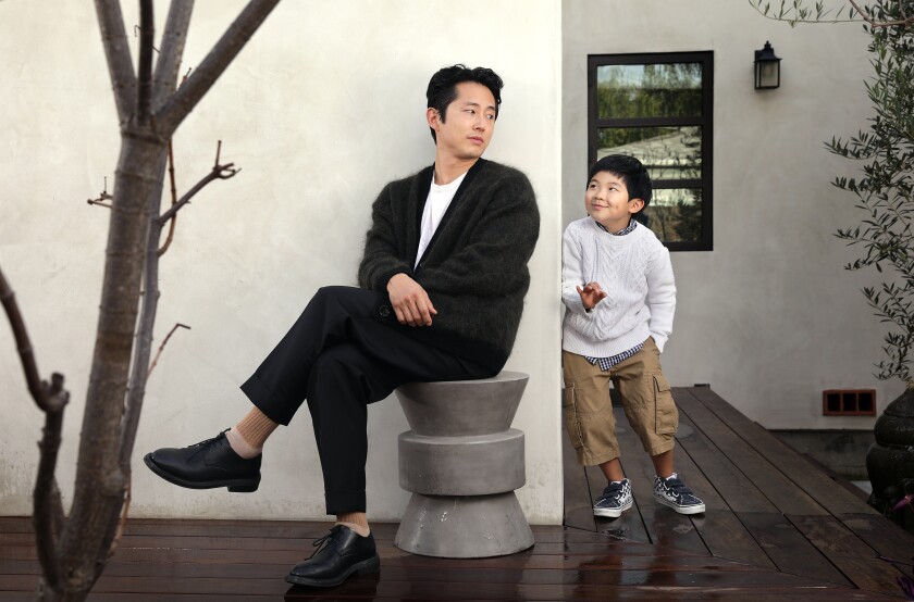 "Minari" stars Steven Yeun and Alan Kim.