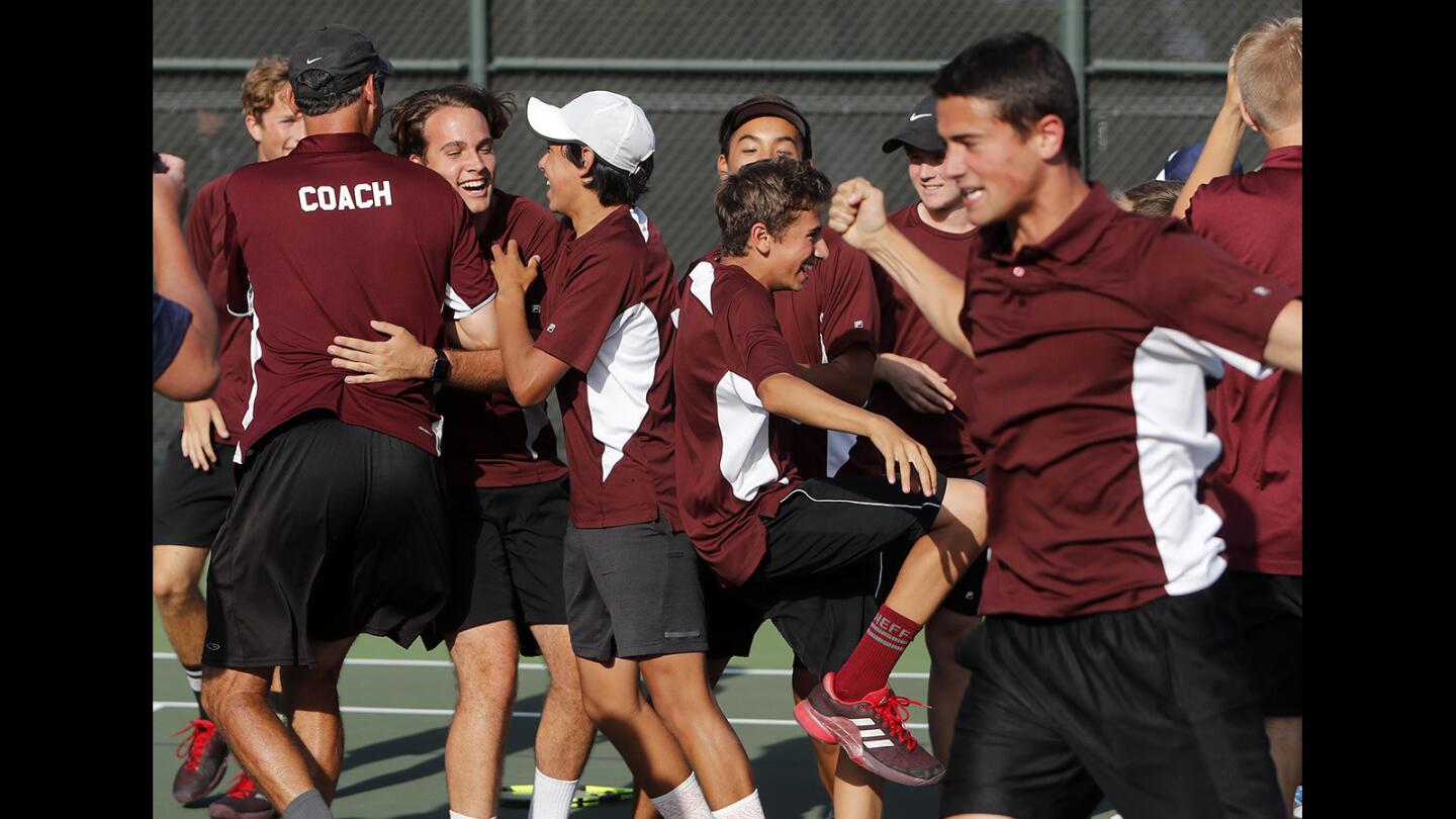 Photo Gallery: Laguna Beach vs. Redlands East Valley in boys' tennis