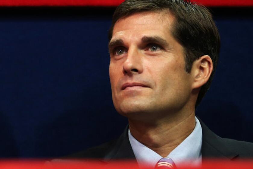 Matt Romney, shown at last year's Republican National Convention where his father was nominated for president, said Friday that he would not be a candidate to succeed San Diego Mayor Bob Filner.