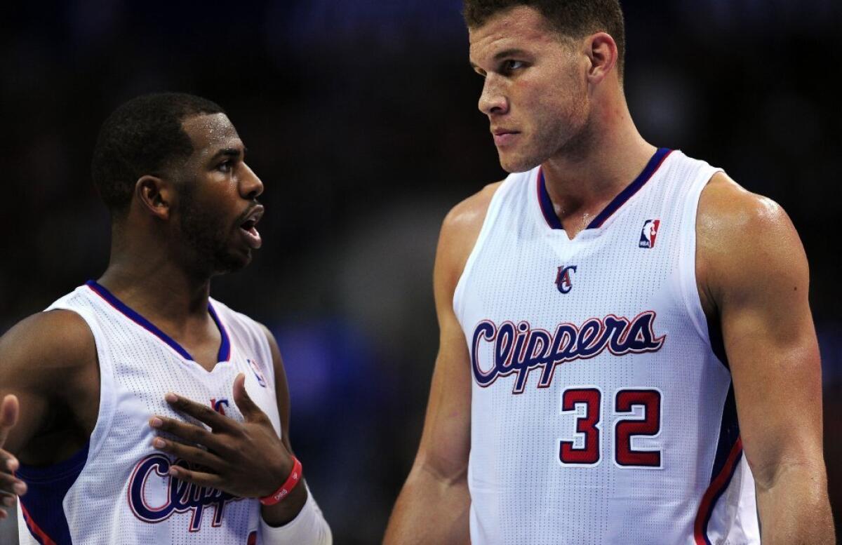 Chris Paul, left, and Blake Griffin were selected to the USA Basketball 2014-16 roster.