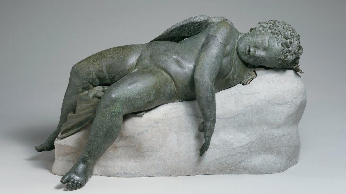 "Statue of Eros Sleeping," third-second century BC.