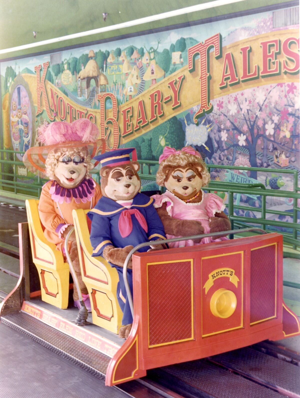Characters on the original Bear-y Tales ride at Knott's Berry Farm.