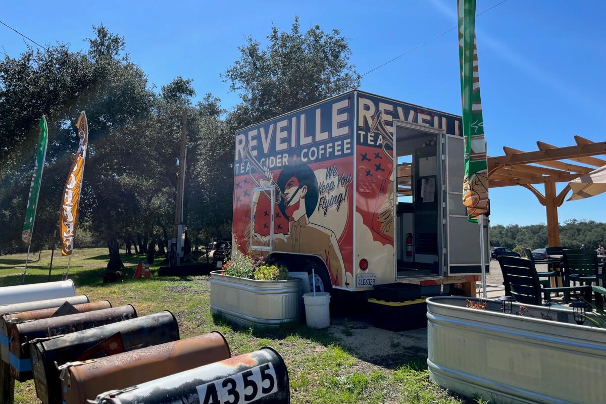 New in town, Reveille opens its doors each day at 5:30 a.m. and serves coffee, tea and cider.